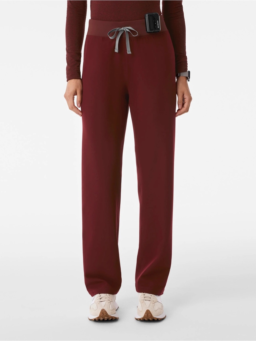Figs Burgandy Livingston Pants